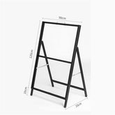 Olmecs Sign Holders A-Type Foldable Portable Advertising Stand Plug-in Poster Board Sign Display Stand